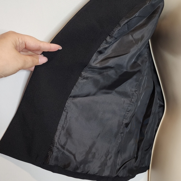 NEW‼️Kasper Black Blazer with Zipper Details 2P - Picture 2 of 9